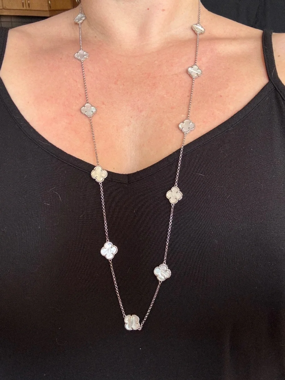 Sterling Silver Clover Necklace - Picture 1 of 3